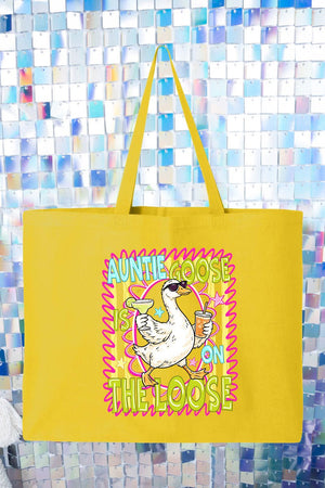Auntie Goose On The Loose Canvas Jumbo Tote - Wholesale Accessory Market