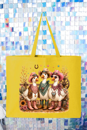Boots & Beaks Canvas Jumbo Tote - Wholesale Accessory Market