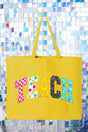 Brushstrokes & Bright Minds Canvas Jumbo Tote - Wholesale Accessory Market