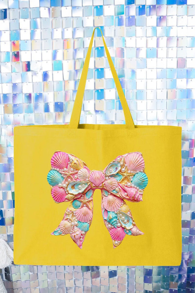 Coastal Coquette Canvas Jumbo Tote - Wholesale Accessory Market