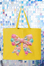 Coastal Coquette Canvas Jumbo Tote - Wholesale Accessory Market