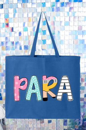Dots & Doodles School Staff Series Canvas Jumbo Tote - Wholesale Accessory Market