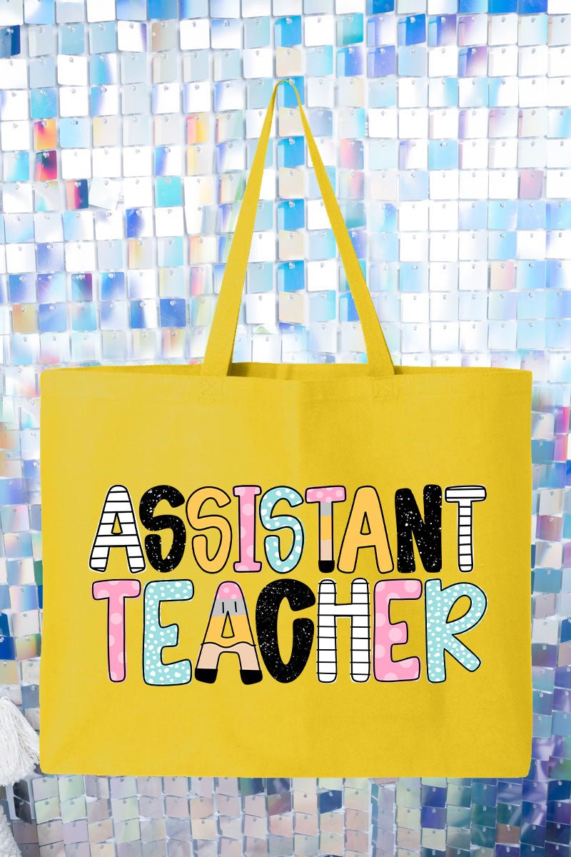 Dots & Doodles School Staff Series Canvas Jumbo Tote - Wholesale Accessory Market
