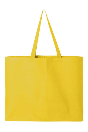 Faux Rhinestone Mardi Gras Bow Canvas Jumbo Tote - Wholesale Accessory Market