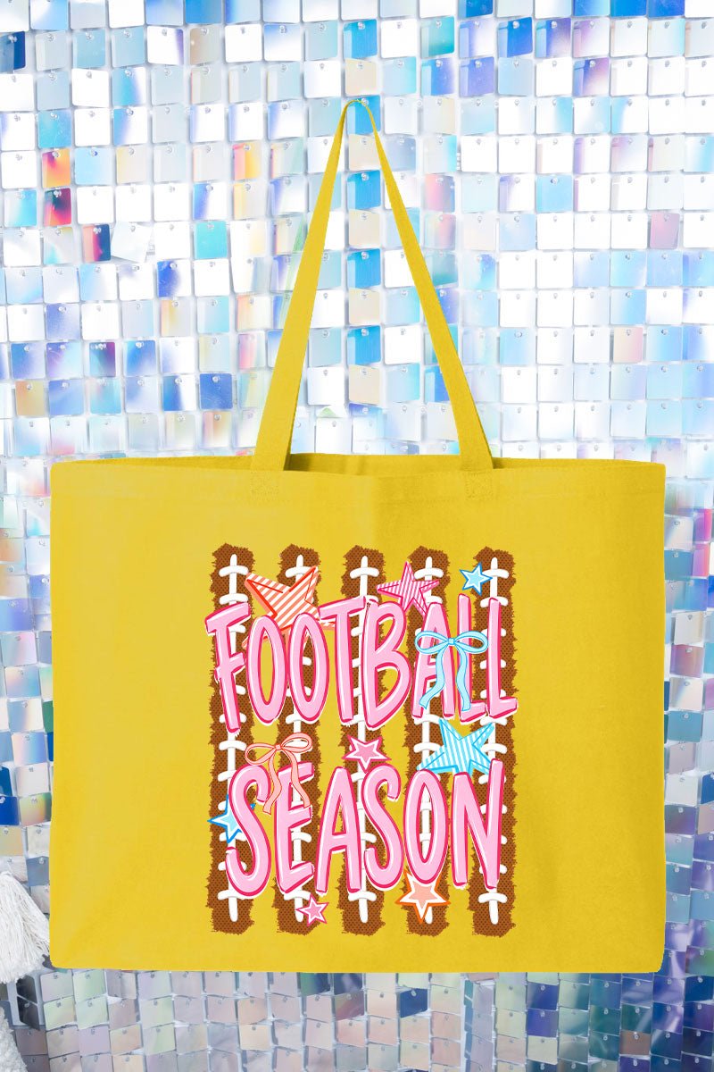 Football Season Energy Canvas Jumbo Tote - Wholesale Accessory Market