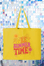 Golden Glow Sweet Summer Time Canvas Jumbo Tote - Wholesale Accessory Market