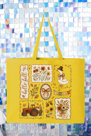 Harvest Keepsakes Canvas Jumbo Tote - Wholesale Accessory Market