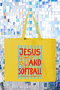 Jesus And Softball Canvas Jumbo Tote - Wholesale Accessory Market