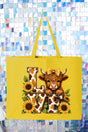 Little Highland Love Canvas Jumbo Tote - Wholesale Accessory Market