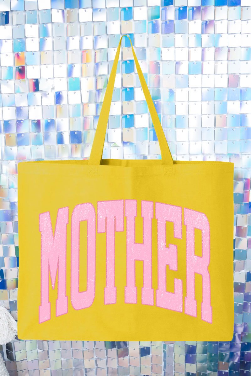 Pretty In Pink Mother Canvas Jumbo Tote - Wholesale Accessory Market