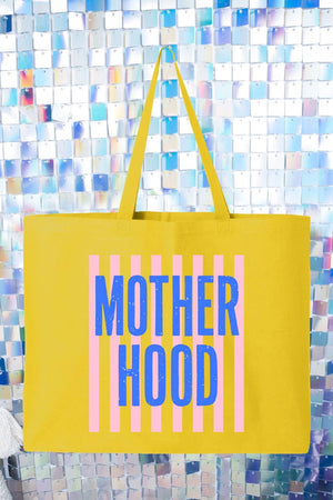 Striped Motherhood Canvas Jumbo Tote - Wholesale Accessory Market