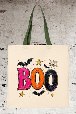 Bold Boo Medium Canvas Tote - Wholesale Accessory Market