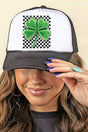 Bubble Clover Retro Foam Mesh Back Trucker Cap - Wholesale Accessory Market