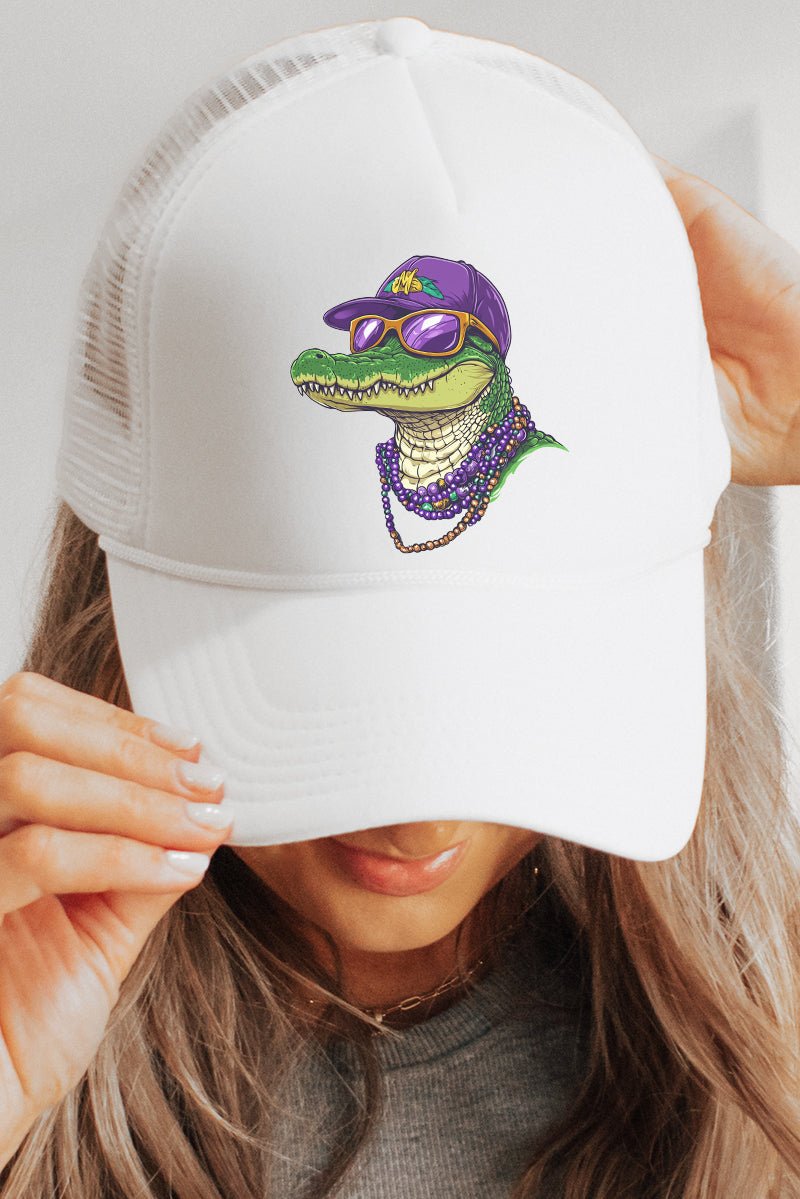 Gator Gras Foam Mesh Back Trucker Cap - Wholesale Accessory Market