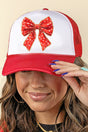 Heartfelt Coquette Tab Transfer Foam Mesh Back Trucker Cap - Wholesale Accessory Market