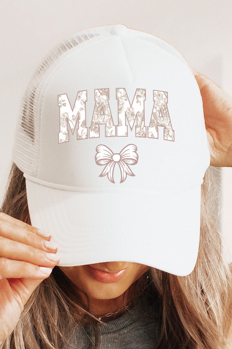 Khaki Mama Coquette Foam Mesh Back Trucker Cap - Wholesale Accessory Market