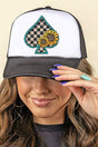 Wildflower Edge Foam Mesh Back Trucker Cap - Wholesale Accessory Market