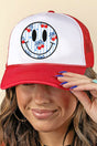 Cherry USA Happy Face Foam Mesh Back Trucker Cap - Wholesale Accessory Market