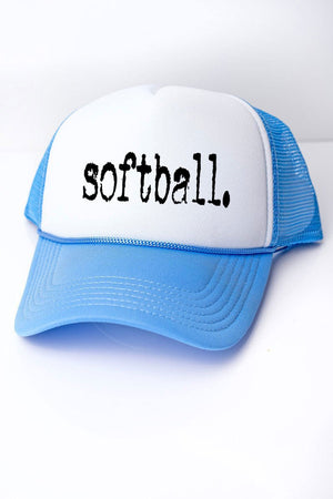 Distressed Softball. Foam Mesh Back Trucker Cap - Wholesale Accessory Market