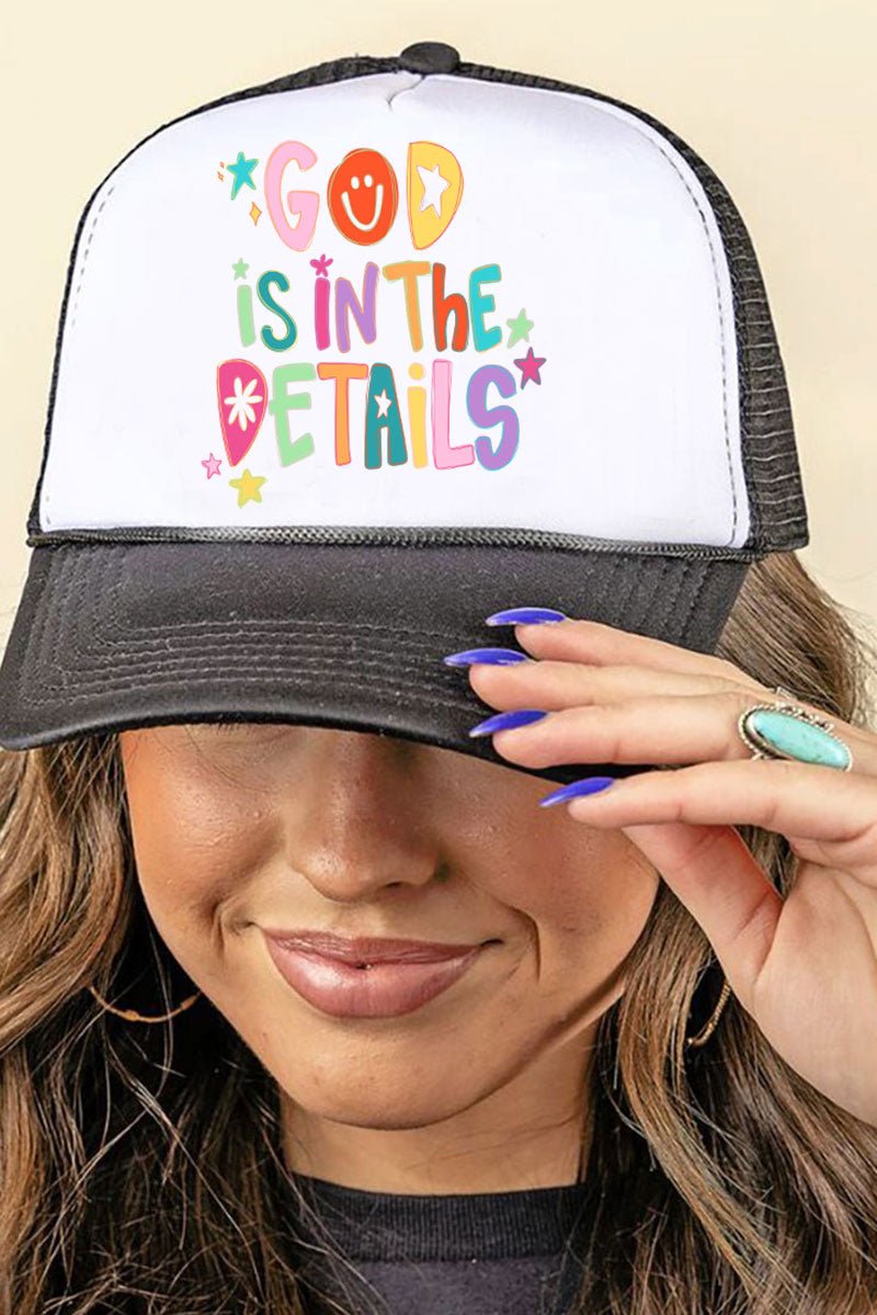 God In The Details Foam Mesh Back Trucker Cap - Wholesale Accessory Market