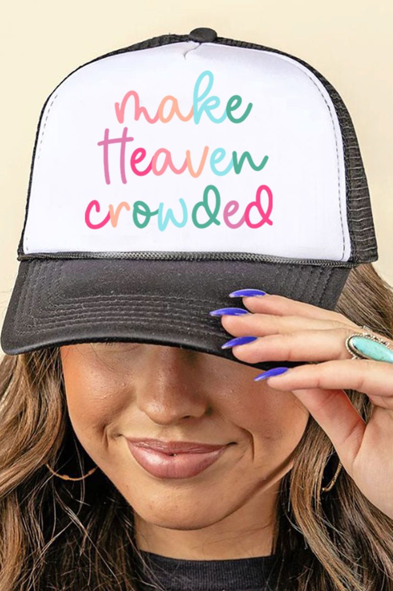 Make Heaven Crowded Foam Mesh Back Trucker Cap - Wholesale Accessory Market