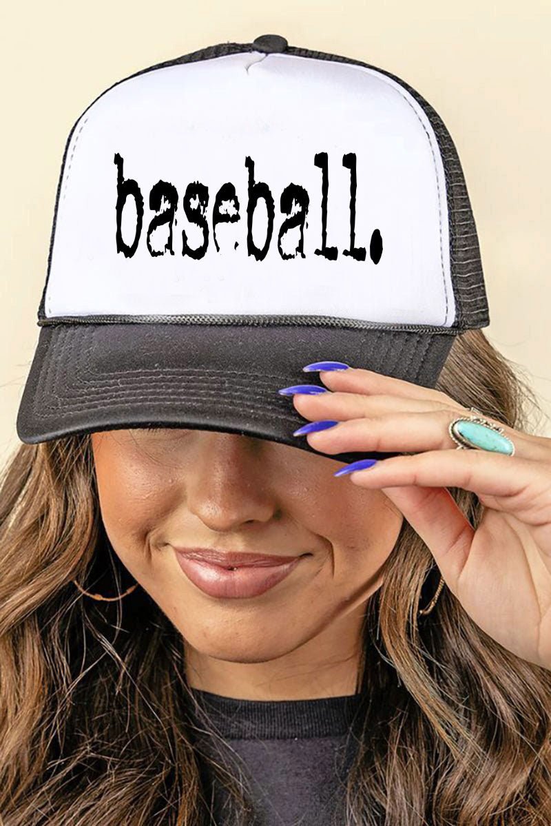 Distressed Baseball. Foam Mesh Back Trucker Cap - Wholesale Accessory Market