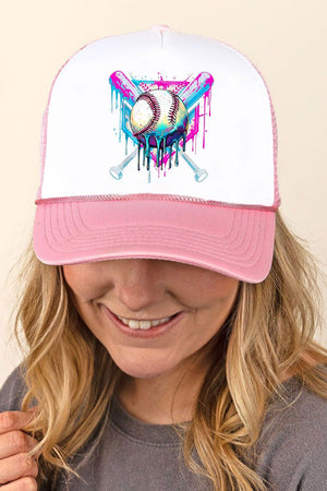 Diamond Drip Foam Mesh Back Trucker Cap - Wholesale Accessory Market