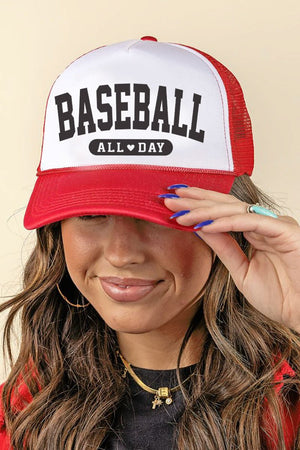 Baseball All Day Foam Mesh Back Trucker Cap - Wholesale Accessory Market