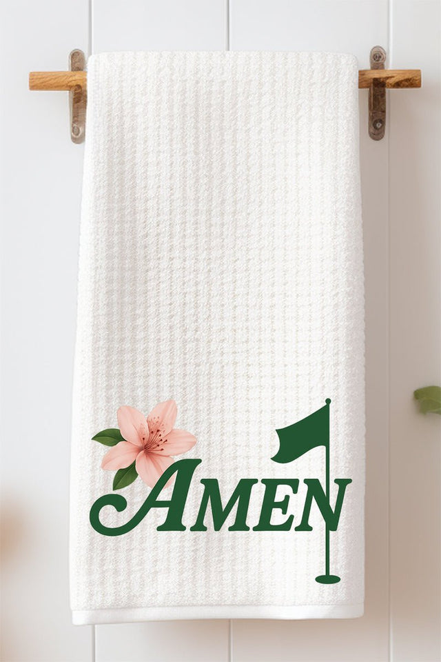 Amen & Azalea Waffle Kitchen Towel - Wholesale Accessory Market