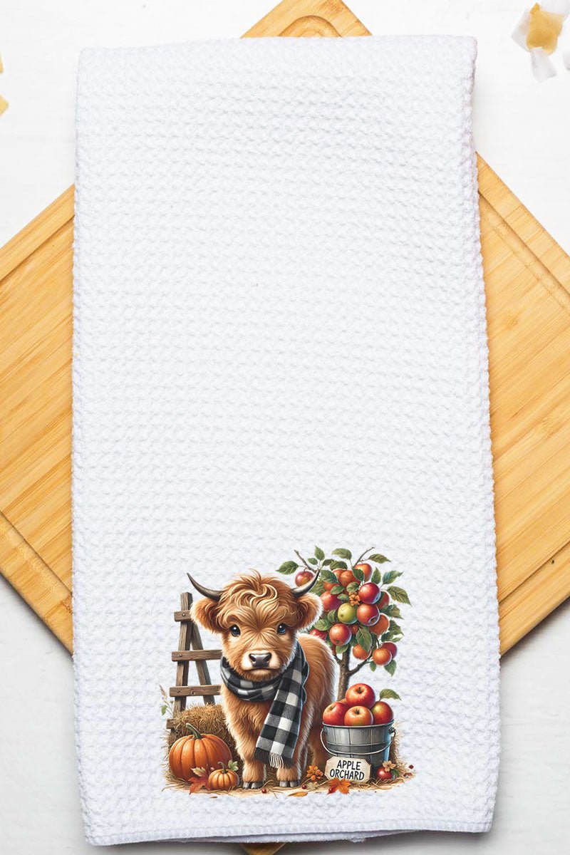 Apple Orchard Highland Waffle Kitchen Towel - Wholesale Accessory Market