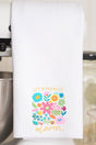 Boho Let Kindness Bloom Waffle Kitchen Towel - Wholesale Accessory Market