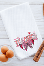 Bow Teacher Doodle Waffle Kitchen Towel - Wholesale Accessory Market