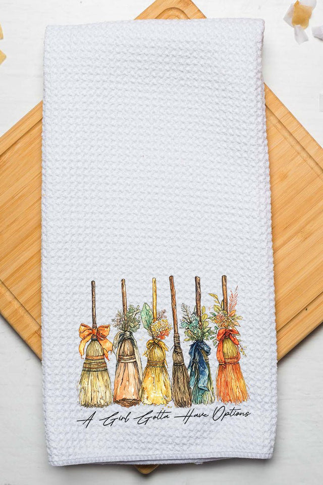 Broom Service Waffle Kitchen Towel - Wholesale Accessory Market