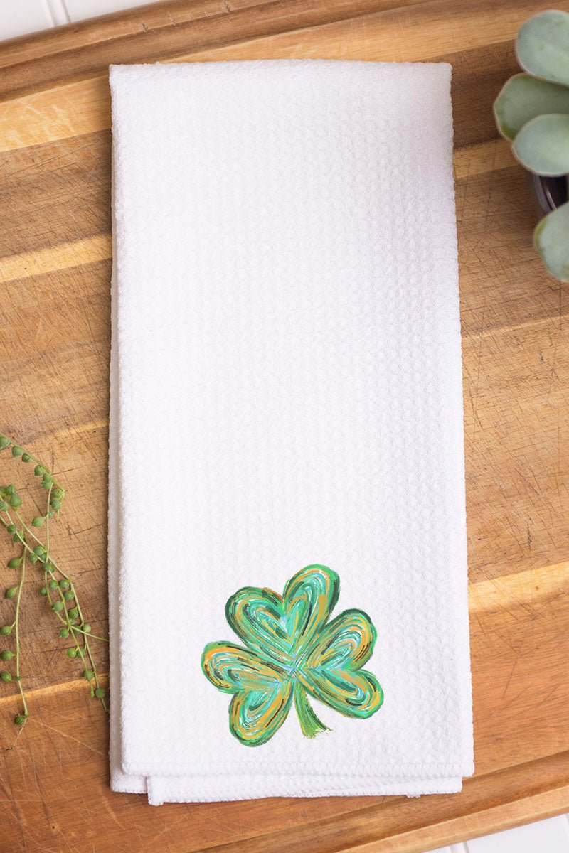 Brushed Clover Waffle Kitchen Towel - Wholesale Accessory Market