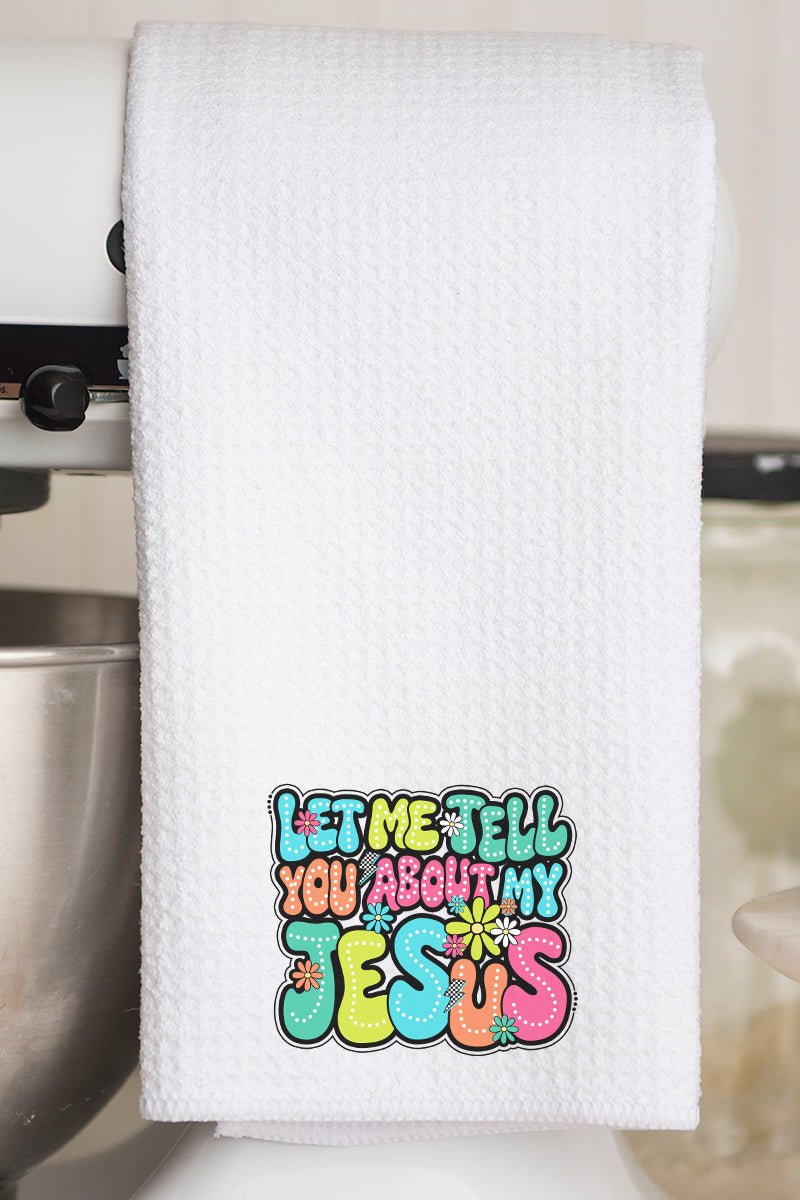 Bubble Tell You About My Jesus Waffle Kitchen Towel - Wholesale Accessory Market