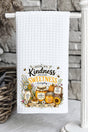 Buzzing With Kindness Waffle Kitchen Towel - Wholesale Accessory Market