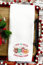 Coffee And Christmas Cheer Waffle Kitchen Towel - Wholesale Accessory Market