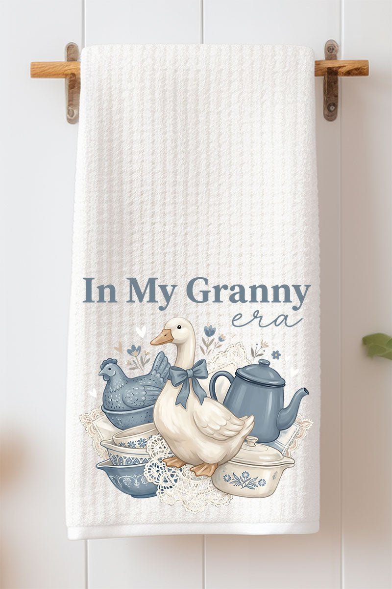 Cornflower Keepsake Waffle Kitchen Towel - Wholesale Accessory Market