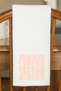 Distressed Pumpkin Season Waffle Kitchen Towel - Wholesale Accessory Market