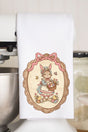 Easter Belle Spring Bunny Waffle Kitchen Towel - Wholesale Accessory Market