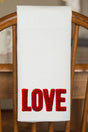 Fall In Love Faux Yarn Waffle Kitchen Towel - Wholesale Accessory Market