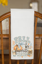 Fall Season Charm Waffle Kitchen Towel - Wholesale Accessory Market
