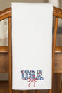 Faux Patchwork USa Waffle Kitchen Towel - Wholesale Accessory Market
