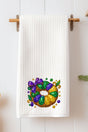 Faux Rhinestone King Cake Waffle Kitchen Towel - Wholesale Accessory Market