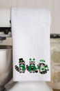 Faux Yarn Clover Crew Waffle Kitchen Towel - Wholesale Accessory Market