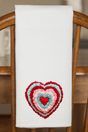 Faux Yarn Heart Collection Waffle Kitchen Towel - Wholesale Accessory Market