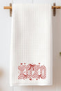 Girlie Red XOXO Waffle Kitchen Towel - Wholesale Accessory Market