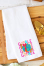 Gobble Doodle Turkey Waffle Kitchen Towel - Wholesale Accessory Market