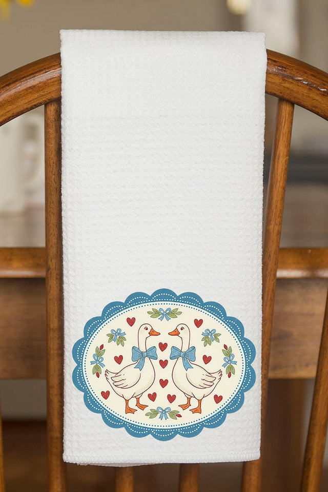 Goosey Little Love Waffle Kitchen Towel - Wholesale Accessory Market