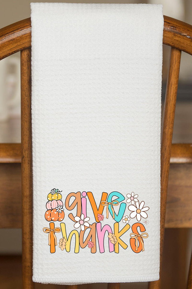 Grateful & Groovy Waffle Kitchen Towel - Wholesale Accessory Market